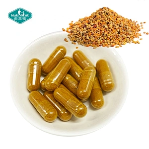 Cápsulas de extracto de polen de abeja de jalea real de propóleo orgánico sin OGM de personalización personalizada de Nutrifirst