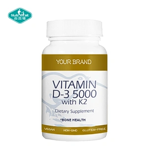 Cápsula al por mayor del calcio de la vitamina D3&K2 de la salud de los dientes del hueso de la articulación de la etiqueta privada para la ayuda inmune