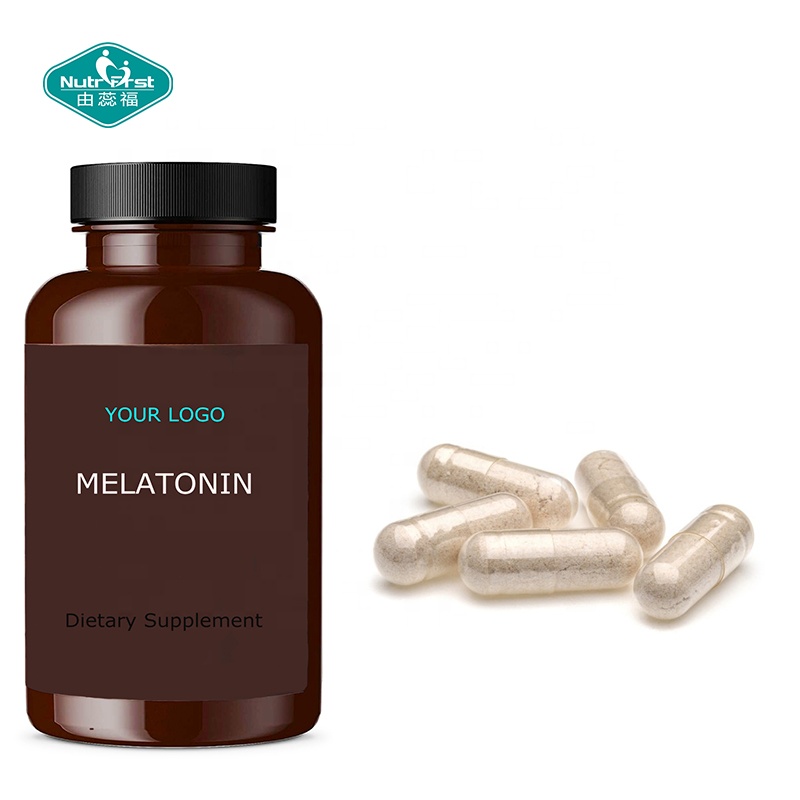 Sleep Improving Herbs Complex Supplements Melatonin Valerian Passion flower Lemon Balm Hops Capsules with GABA