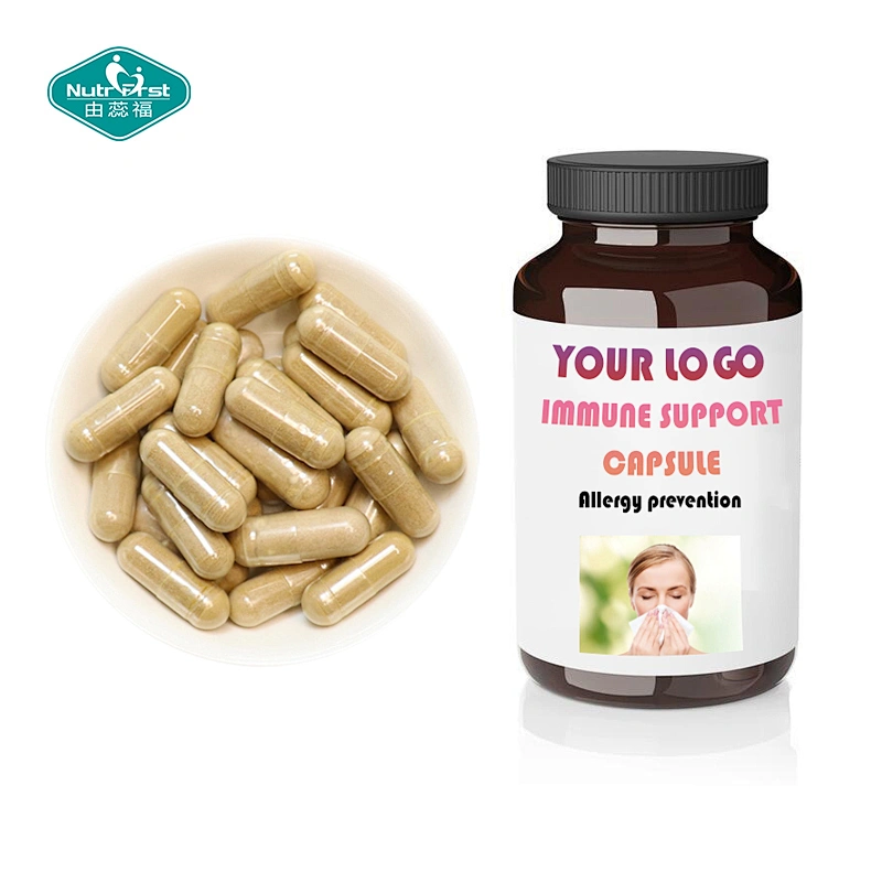 Suplementos para mejorar la inmunidad Vit C Quercetina dihidrato Extracto de hoja de ortiga Cápsulas a medida con bromelina