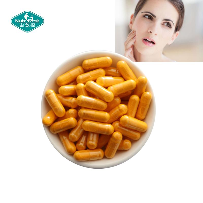 Suplementos para aliviar el dolor de muelas Suan Zao Ren orgánico Curcumin L-Theanine Blends Capsule para aliviar el dolor dental
