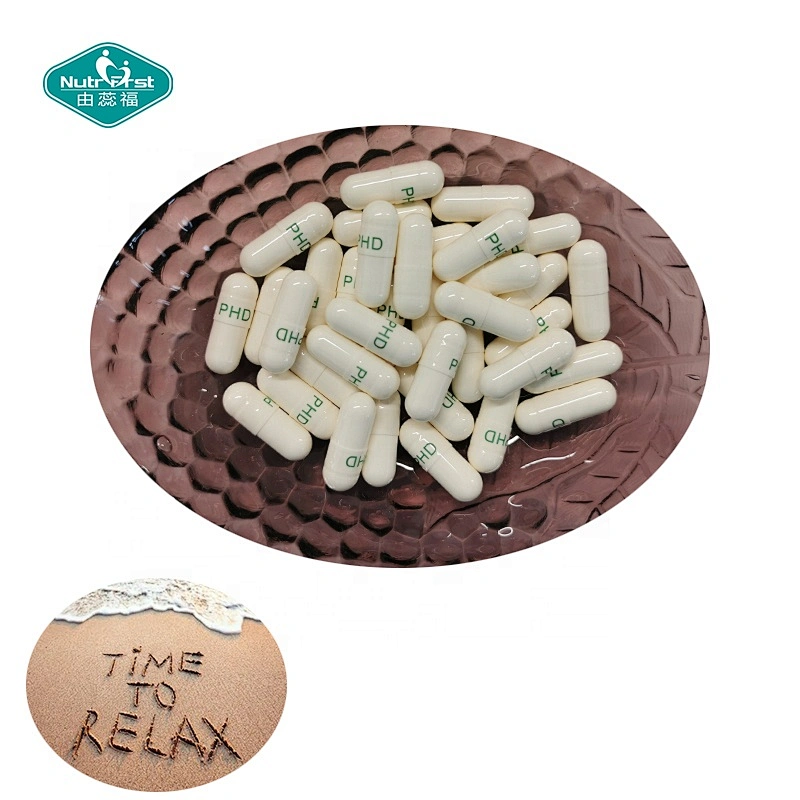 Potente cápsula para aliviar el estrés, lúpulo, bálsamo de limón, flor de la pasión, extracto de Bacopa Monnieri, mejora el estado de ánimo, píldora para la descompresión