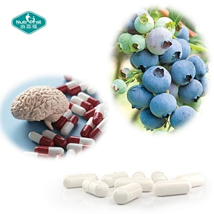 Health Brain Supplement Nootropic Function Enhancement Marigold Grape Lutein Zeaxanthin Vegan Caspule