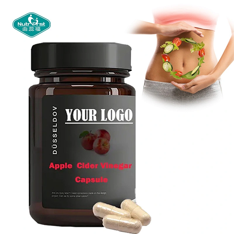 Nutrifirst Detox Cleanse Support Suplementos Vinagre de sidra de manzana Cápsulas delgadas Probióticos para control de peso