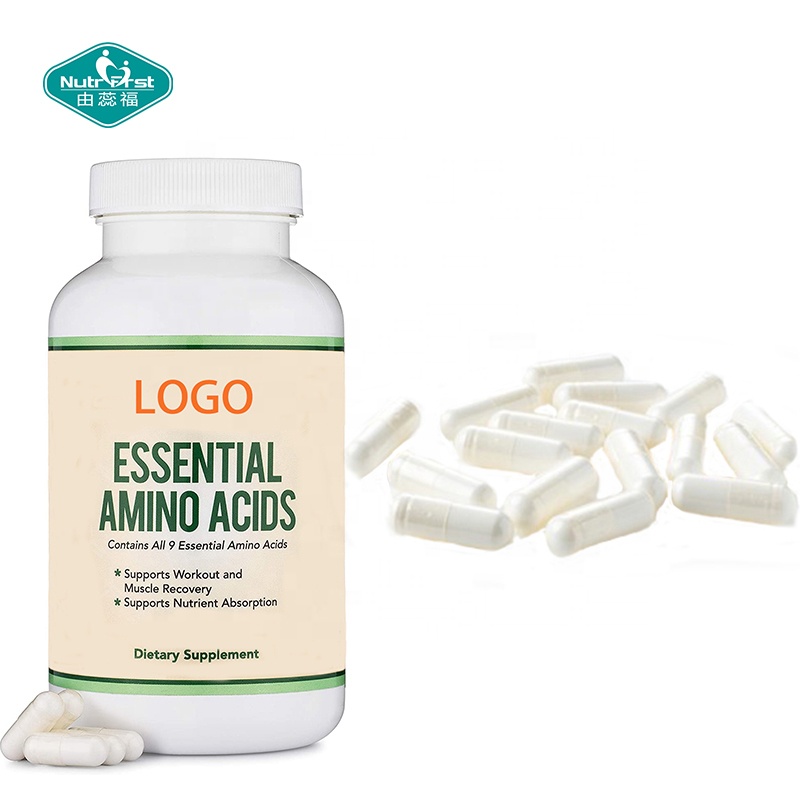 Nutrifirst Personaliza la fórmula Aminoácidos de cadena ramificada BCAA Aminoácidos esenciales EAA Cápsulas