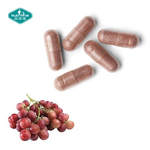 Suplementos antienvejecimiento a base de hierbas, polvo de semilla de uva PE, píldoras personalizadas, cápsulas de extracto de semilla de uva para aumentar la inmunidad