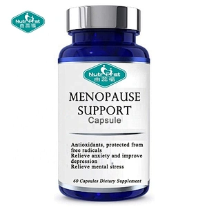 Menopause Support Supplements Vitamin Borago Officinalis Seed Oil Soy Isoflavone Extract Capsule