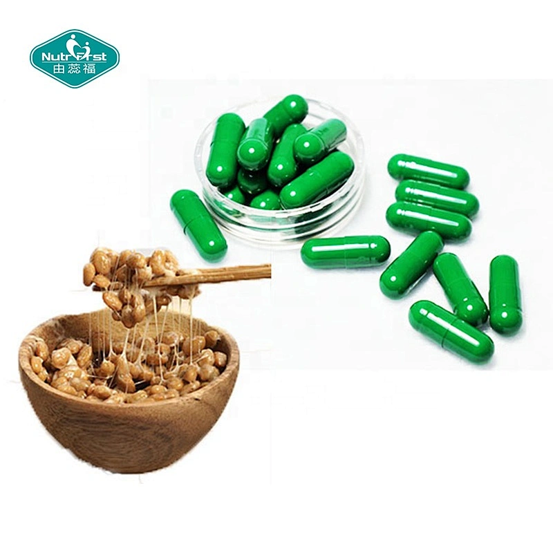 Nutrifirst etiqueta personalizada trombo disuelve suplementos orgánico Natto extracto Nattokinase 5000FU cápsulas