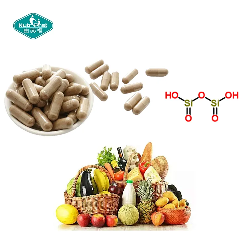 Nutrifirst Custom Customization OEM Benefits for Hair Skin Nails Health Silica Capsules