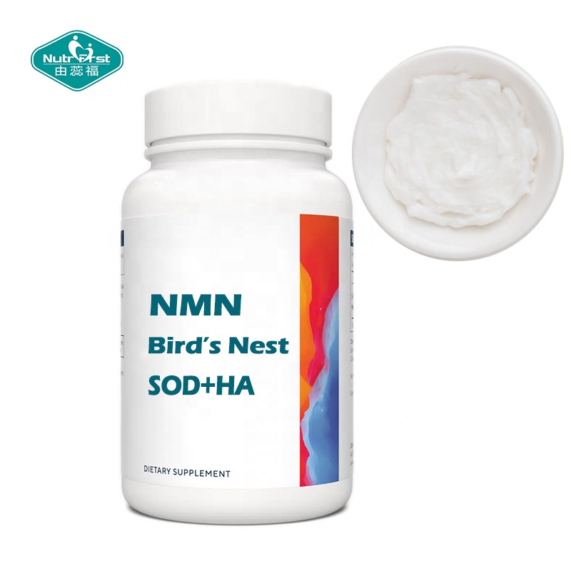 Bespoke Formulation Beauty Capsules NAD+ NMN Bird's Nest Sialic Acid Hyaluronic Acid Capsules