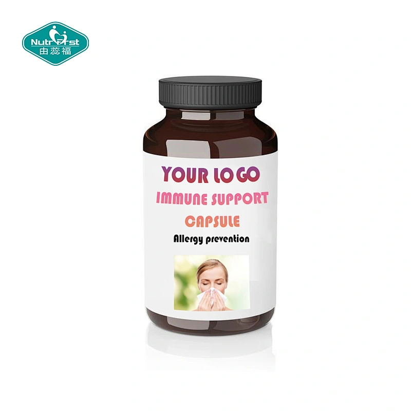 Suplementos para mejorar la inmunidad Vit C Quercetina dihidrato Extracto de hoja de ortiga Cápsulas a medida con bromelina