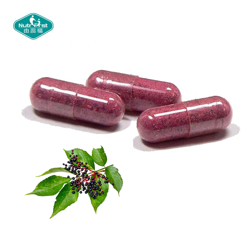 Fórmula a medida Saúco negro Vitamina C Zinc Vitamina D 5000 UI Cápsulas antioxidantes Suplemento de apoyo inmunológico