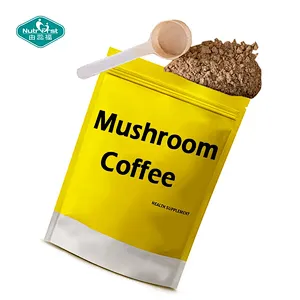 Suplemento orgánico para la salud del cerebro, extracto de hongo, café, Chaga Cordyceps, melena de león, Maitake, mezcla de Reishi, café