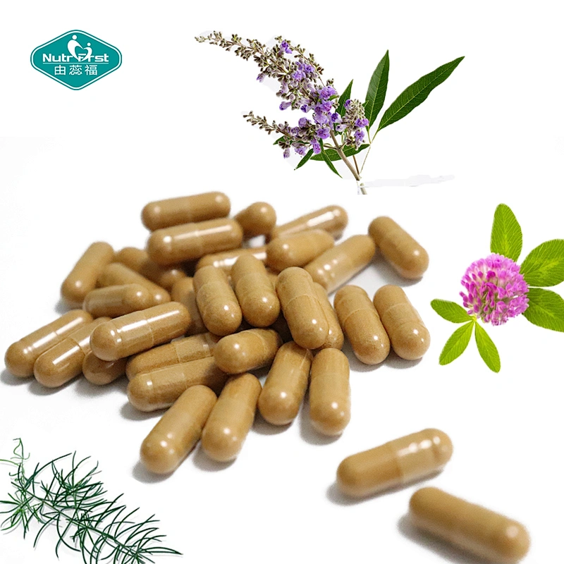 Suplemento de salud femenina de grado superior, equilibrio endocrino, cápsula vegana de extracto de 10 hierbas para la salud reproductiva