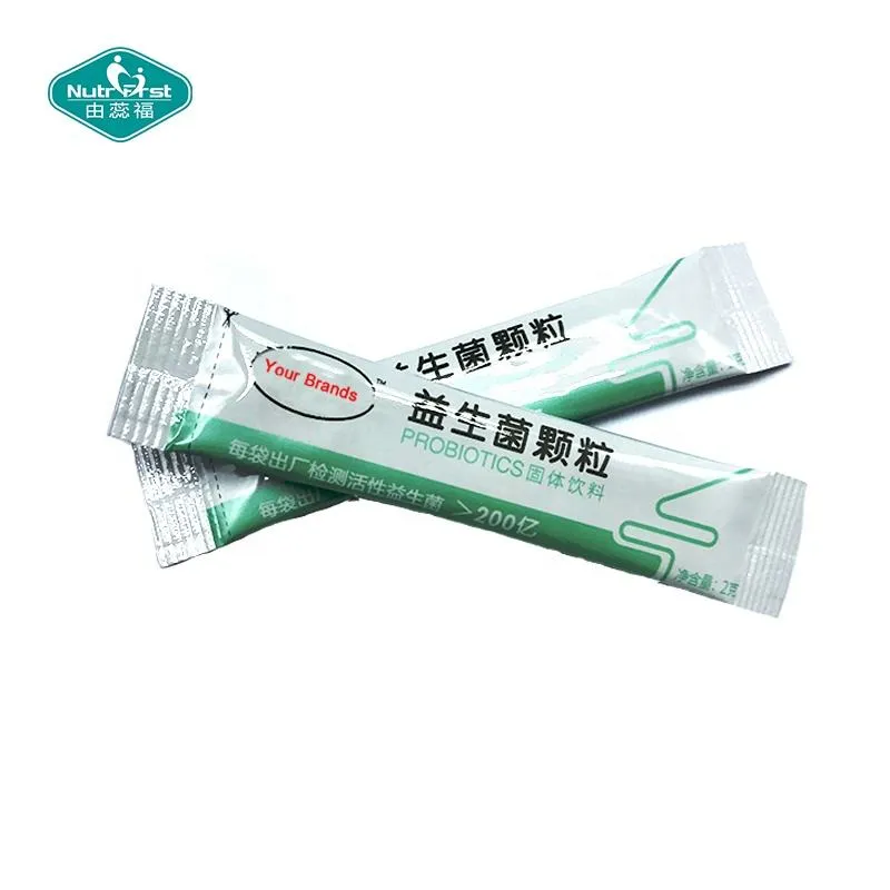 Probiotics Supplements Solid Beverage Probiotics Multi-Strains Premix Instant Drink Powder with Sachet Packing