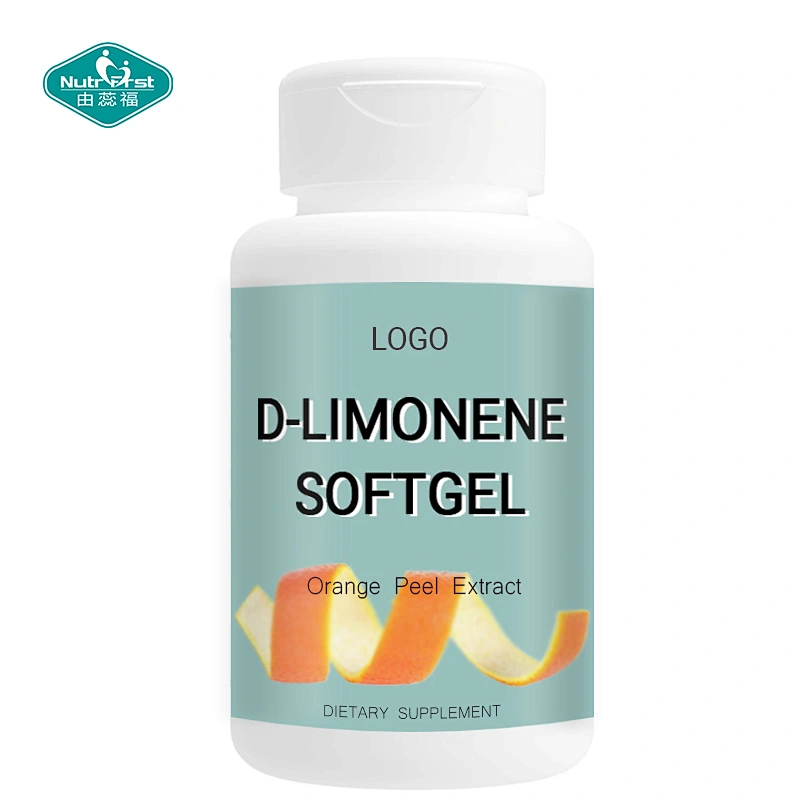 OEM Private Logo Orange Peel Extract 98.5% D-Limonene Vegan Capsule