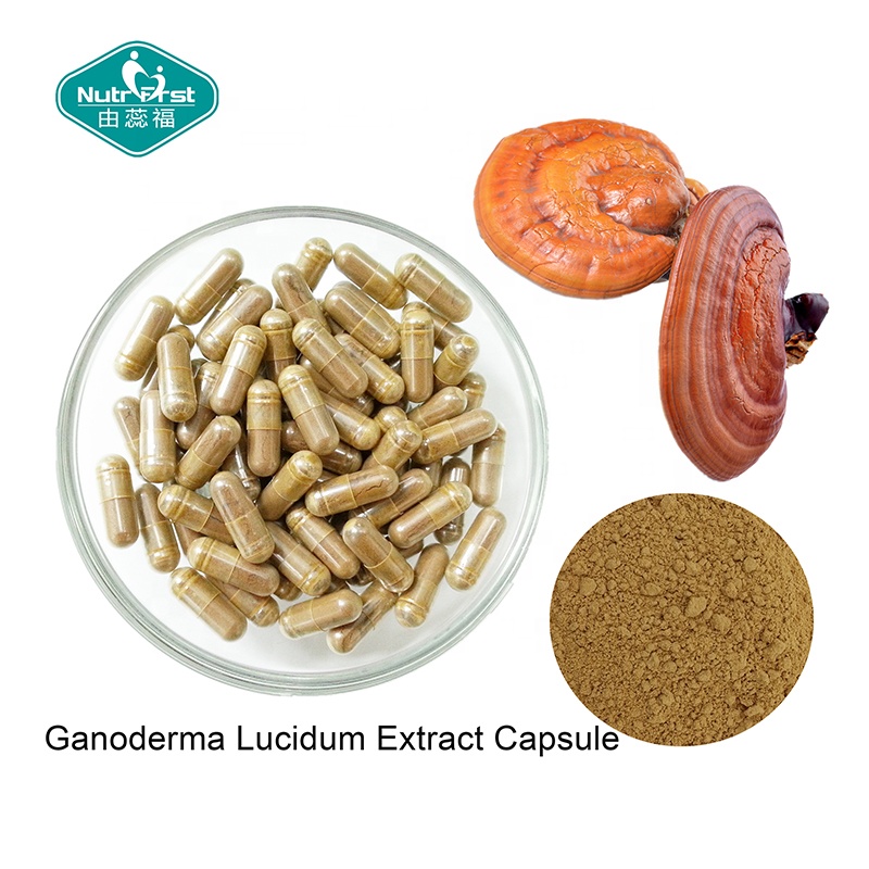 Custom Label Supplements Organic Reishi Shell Broken Ganoderma Lucidum Spore Powder Capsules