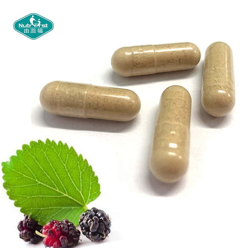 Suplemento dietético de hierbas Nutrifirst, cápsulas de extracto de morera blanca orgánica vegana para la salud del azúcar en la sangre