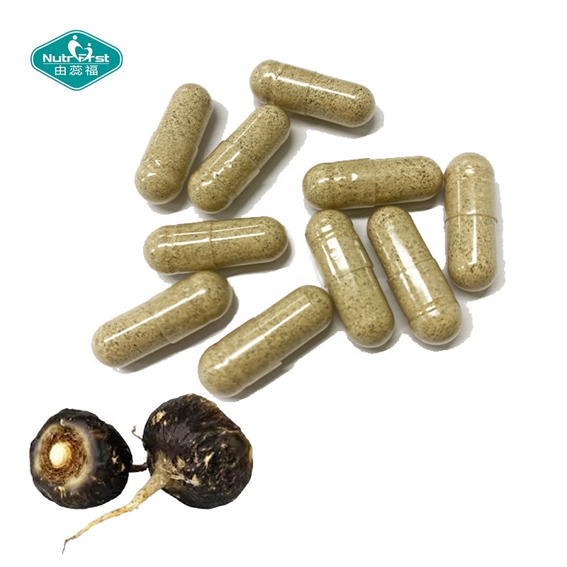 Nutrifirst formulación a medida suplemento energético cápsula de extracto de raíz de maca con blíster