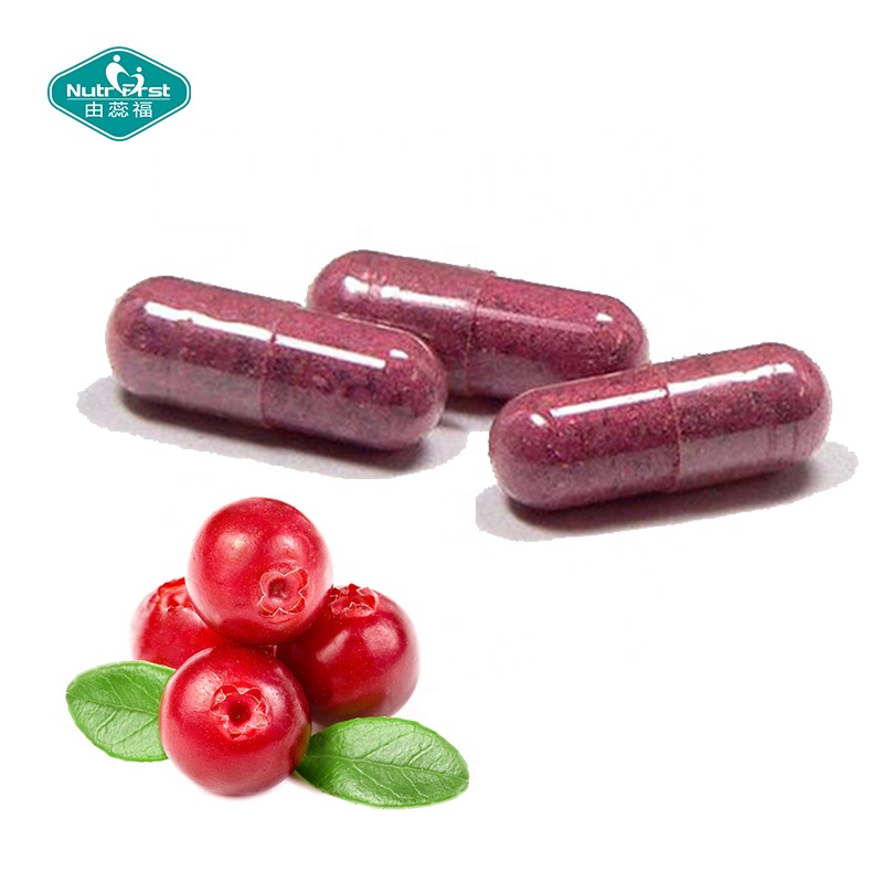 Suplemento de refuerzo inmunológico de fórmula personalizada, cápsulas de extracto de arándano orgánico de vitamina C para la salud del tracto urinario