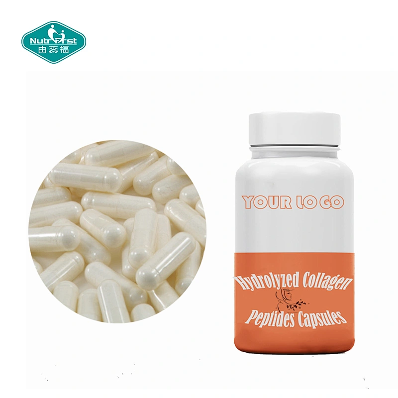 Suplemento de belleza, píldoras de fórmula a medida, cápsulas de biotina de colágeno hidrolizado de vitamina para la piel del cabello y las uñas