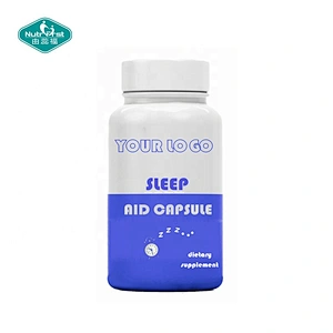 Formulación a medida Suplemento de ayuda para dormir Relax y recuperación Cápsula vegana 5-HTP GABA con embalaje a medida