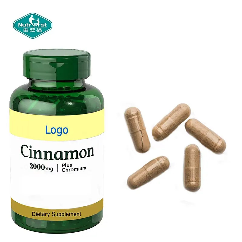 El metabolismo de Nutrifirst complementa las cápsulas del cromo del canela del ácido alfa lipoico para la salud del corazón