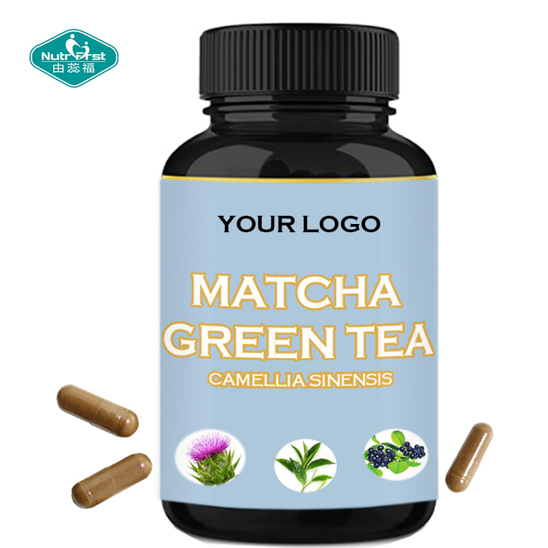 Cápsulas veganas de arroz de levadura roja Camellia Sinensis para la salud de los órganos de etiqueta privada OEM para la salud cardiovascular