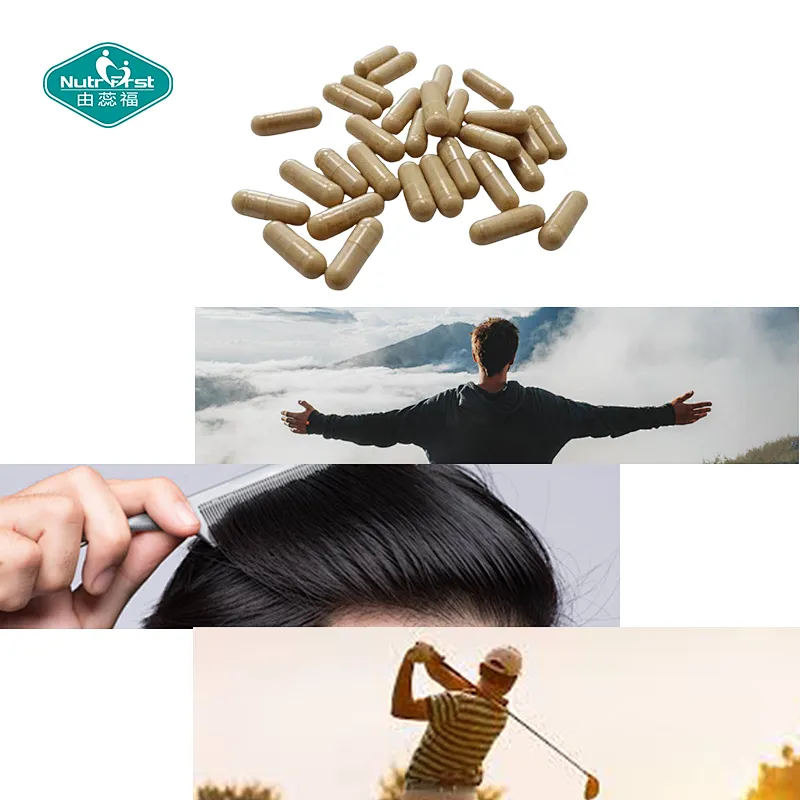Las cápsulas de Saw Palmetto de Nutrifirst apoyan la función urinaria y la salud del cabello para hombres Cápsulas de suplementos dietéticos