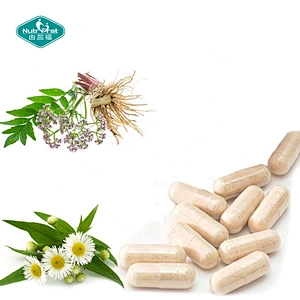 Complejo de hierbas para mejorar el sueño Píldora Melatonina Valeriana Pasiflora Bálsamo de limón Lúpulo Cápsulas con GABA