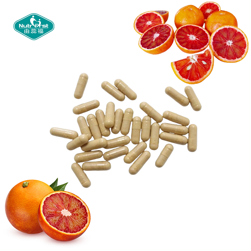 El suplemento dietético Nutrifirst Skin Radiance Capsules respalda la salud de la piel con extracto de naranja sanguina