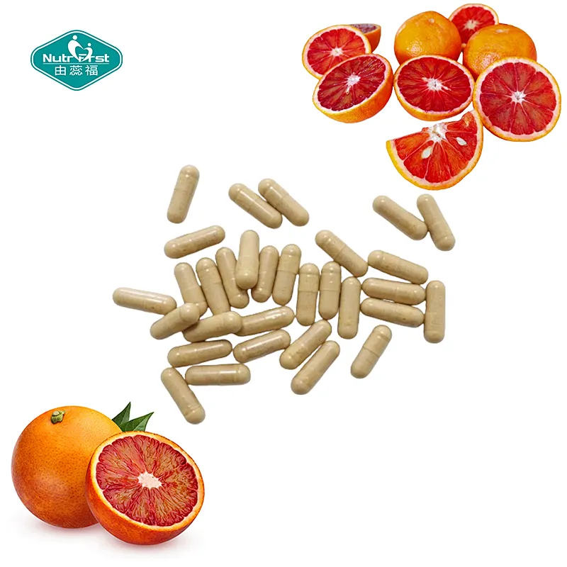El suplemento dietético Nutrifirst Skin Radiance Capsules respalda la salud de la piel con extracto de naranja sanguina