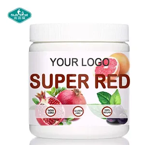 Premium Antioxidant Superfood Fruit Vegetable Blend Super Reds Powder for Drink