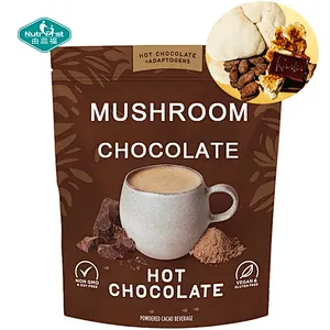 Mushrooms Hot Chocolate Mix Turkey Tail Chaga Maitake Shiitake Reishi Mushroom Cacao Powder Mushroom Supplements Powder