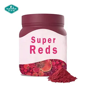 Non-GMO Gluten Free Superfood Super Reds Fruits Vegetables Polyphenols Powder Antioxidant