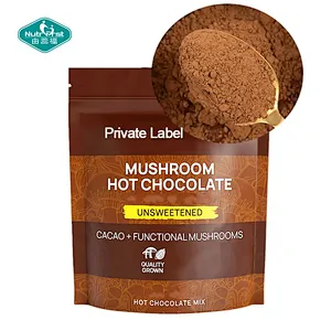 Mushrooms Hot Chocolate Mix Turkey Tail Chaga Maitake Shiitake Reishi Mushroom Cacao Powder Mushroom Supplements Powder
