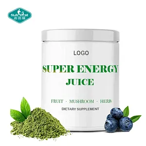 2 in 1 Superfood Green&Red Fruit Mushroom Super Supplement Juice Powder