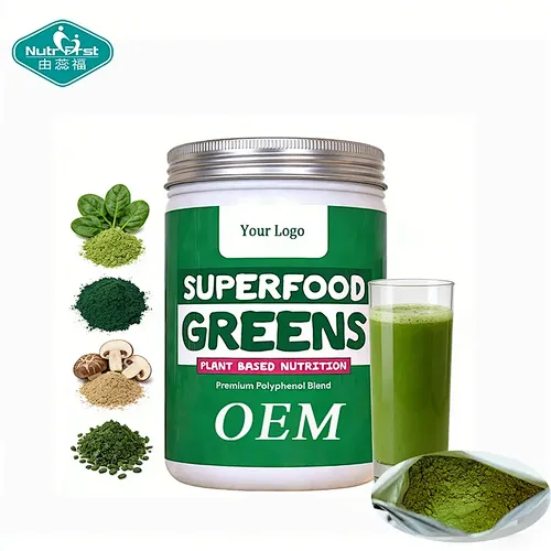 Daily Greens &Gut Wellness Plant-Based Blend Powder Dietary Vegan Supplement