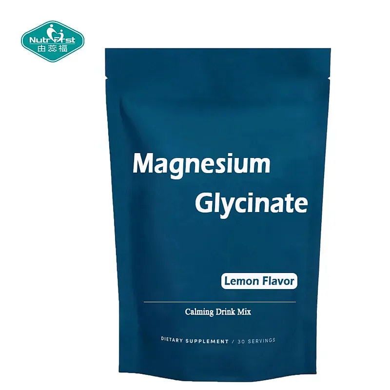 Mezcla de bebida en polvo calmante de glicinato de magnesio