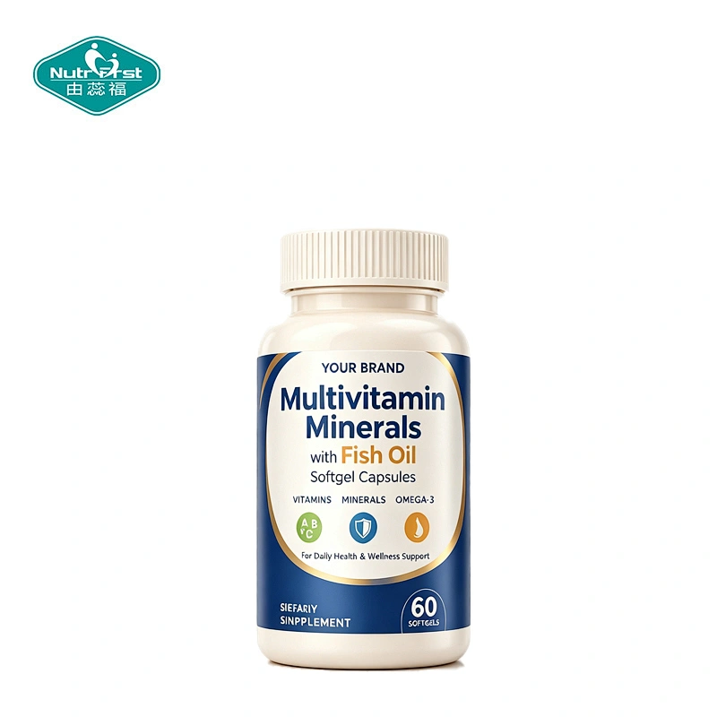 Premium Multivitamin & Mineral Softgel with Omega 3 Fish Oil for Daily Nutrition Support