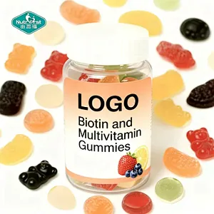 Gomitas multivitamínicas y biotina OEM Nutrifirst para la salud del cabello, la piel y las uñas