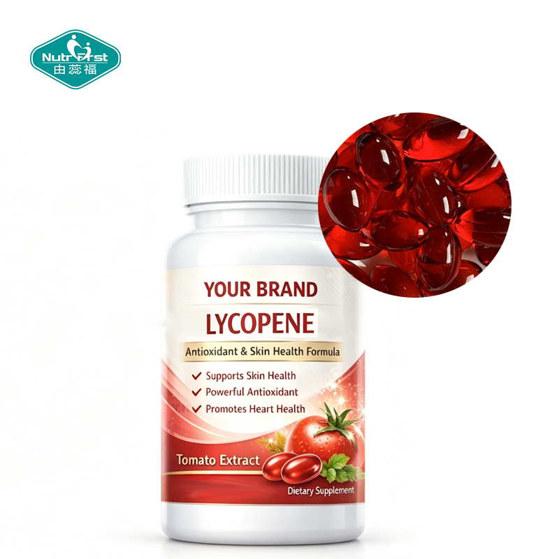 OEM Lycopene Softgel Antioxidant Skin Health Dietary Supplement Private Label