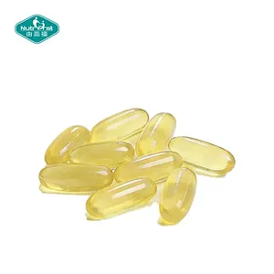 Cápsulas blandas de aceite de pescado con mezcla sinérgica 4 en 1 personalizadas de Nutrifirst con omega-3, luteína, zeaxantina y vitamina E para la salud de los ojos y el cerebro