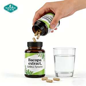 OEM Brain Support Capsule Stress Relief Brain Function Supplement with Bacopa GABA L-Tyrosine