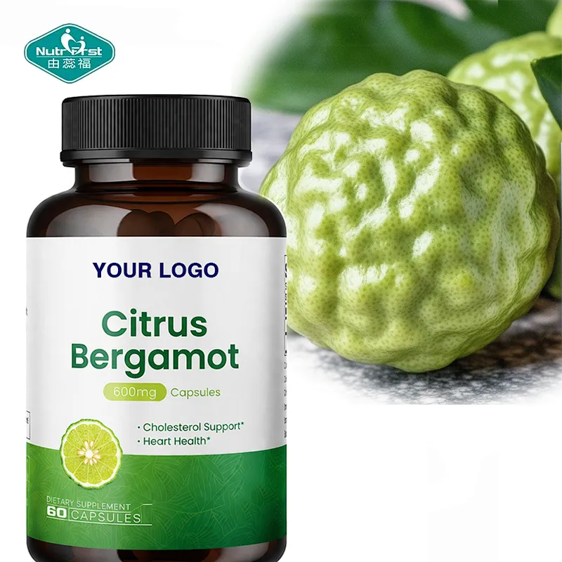 Nutrifirst OEM Natural Citrus Bergamot Extract 600mg Capsules Heart Health  Balance Antioxidant Supplement