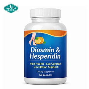 Nutrifirst Diosmin Hesperidin Capsules for Vein Circulation Support Leg Comfort and Vascular Health