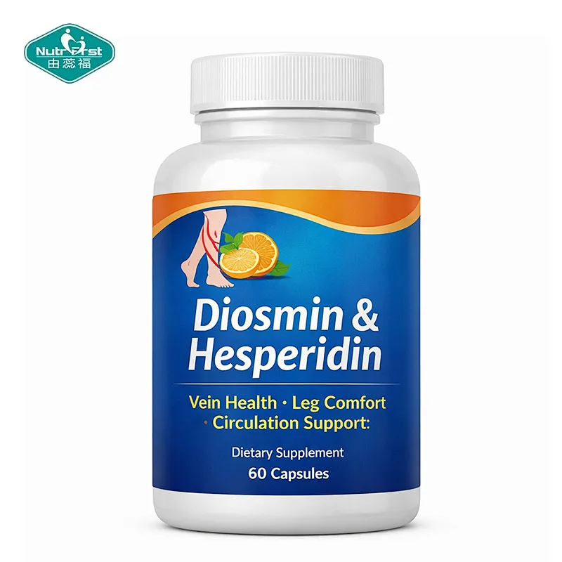 Nutrifirst Diosmin Hesperidin Capsules for Vein Circulation Support Leg Comfort and Vascular Health