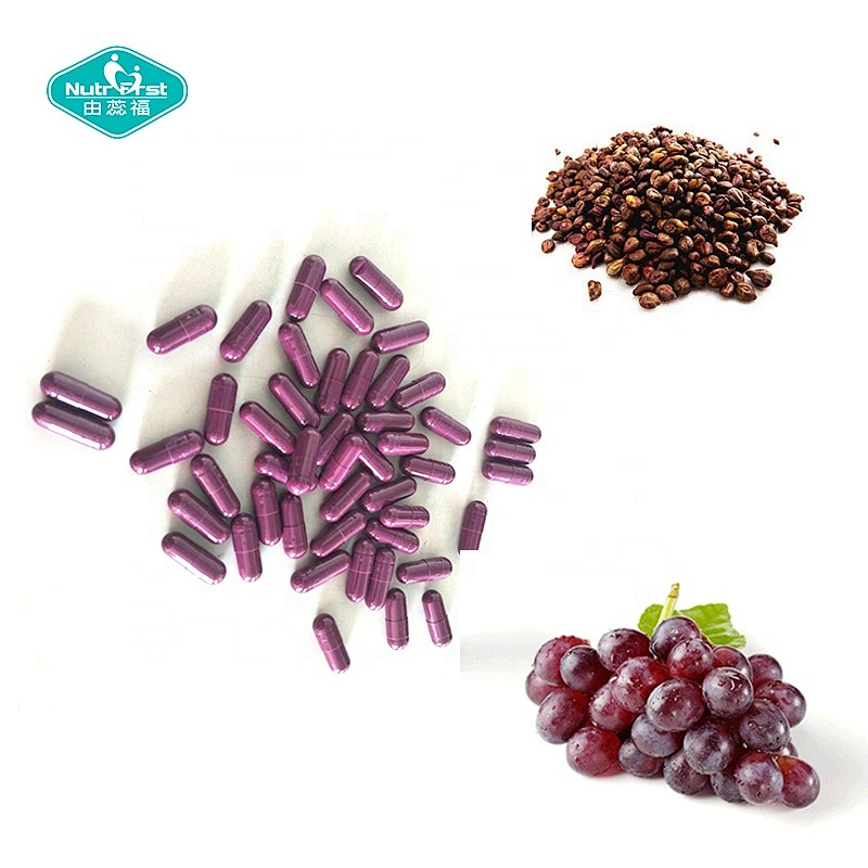 Proveedores chinos Suplementos antioxidantes antienvejecimiento Extracto de semilla de uva orgánica Cápsulas para blanquear la piel