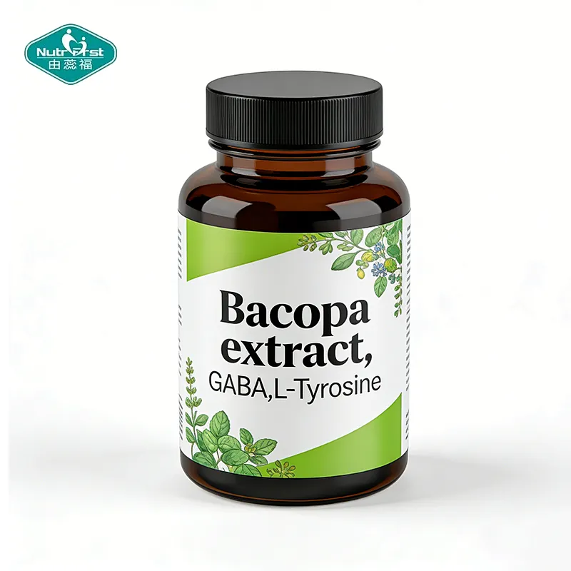 OEM Brain Support Capsule Stress Relief Brain Function Supplement with Bacopa GABA L-Tyrosine