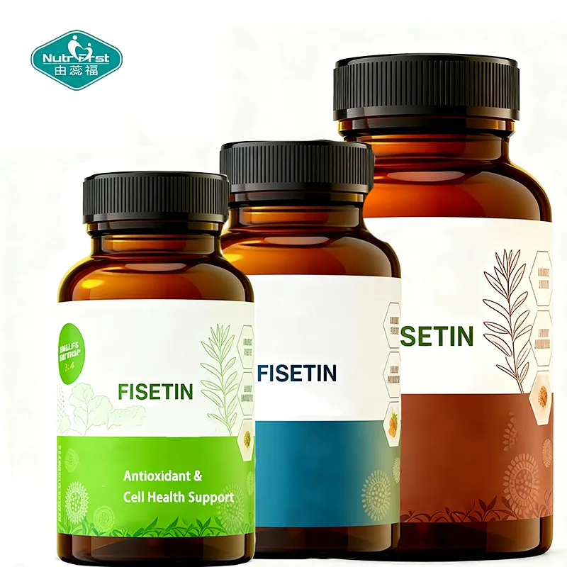 Nutrifirst OEM Private Label High Purity Fisetin 100mg Capsule for Antioxidant & Support Cellular  Health